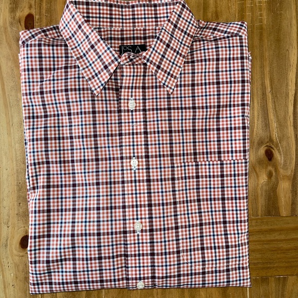 NWT: JoS A. Bank plaid button down shirt Sz. L - Picture 7 of 7